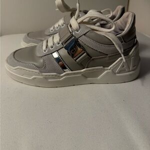 CNC Costume National Gray and White Sneakers